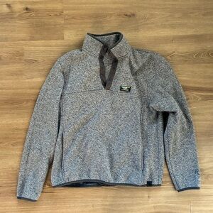 L.L. Bean men’s Charcoal Fleece Pullover size large